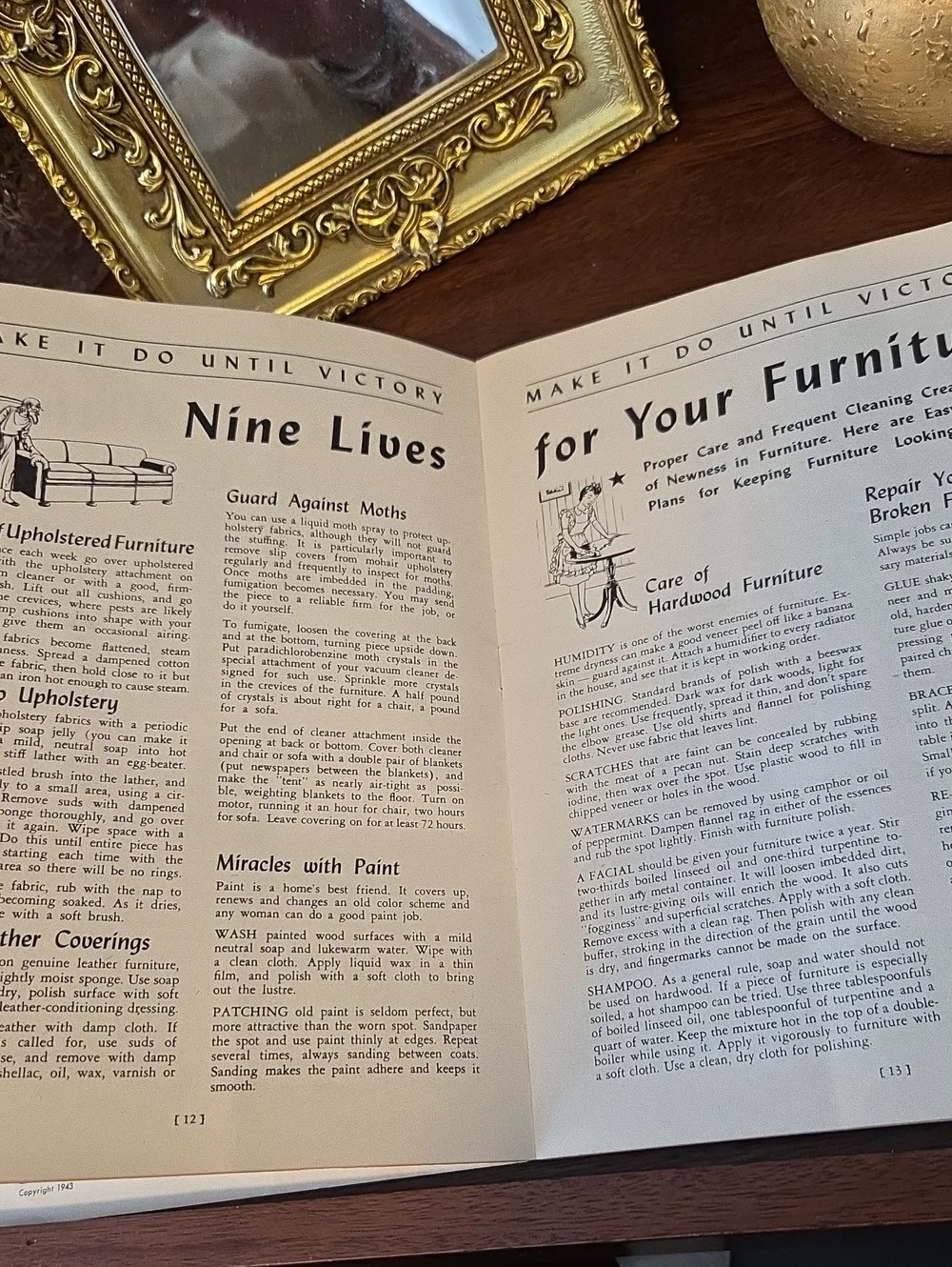 1943 Wartime Handbook - Make It Do Until Victory  Pulbication From Louisville Ky